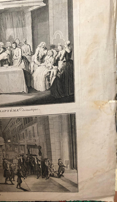 William HOGARTH et J.V. SCHLEY : Scènes de vie, Gravure