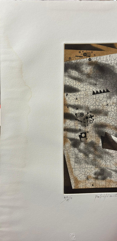 ASSADOUR : Pétrifications, Gravure originale signée