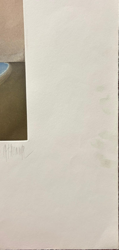 AP33 Michel MATHONNAT, Fourth song, Original signed engraving