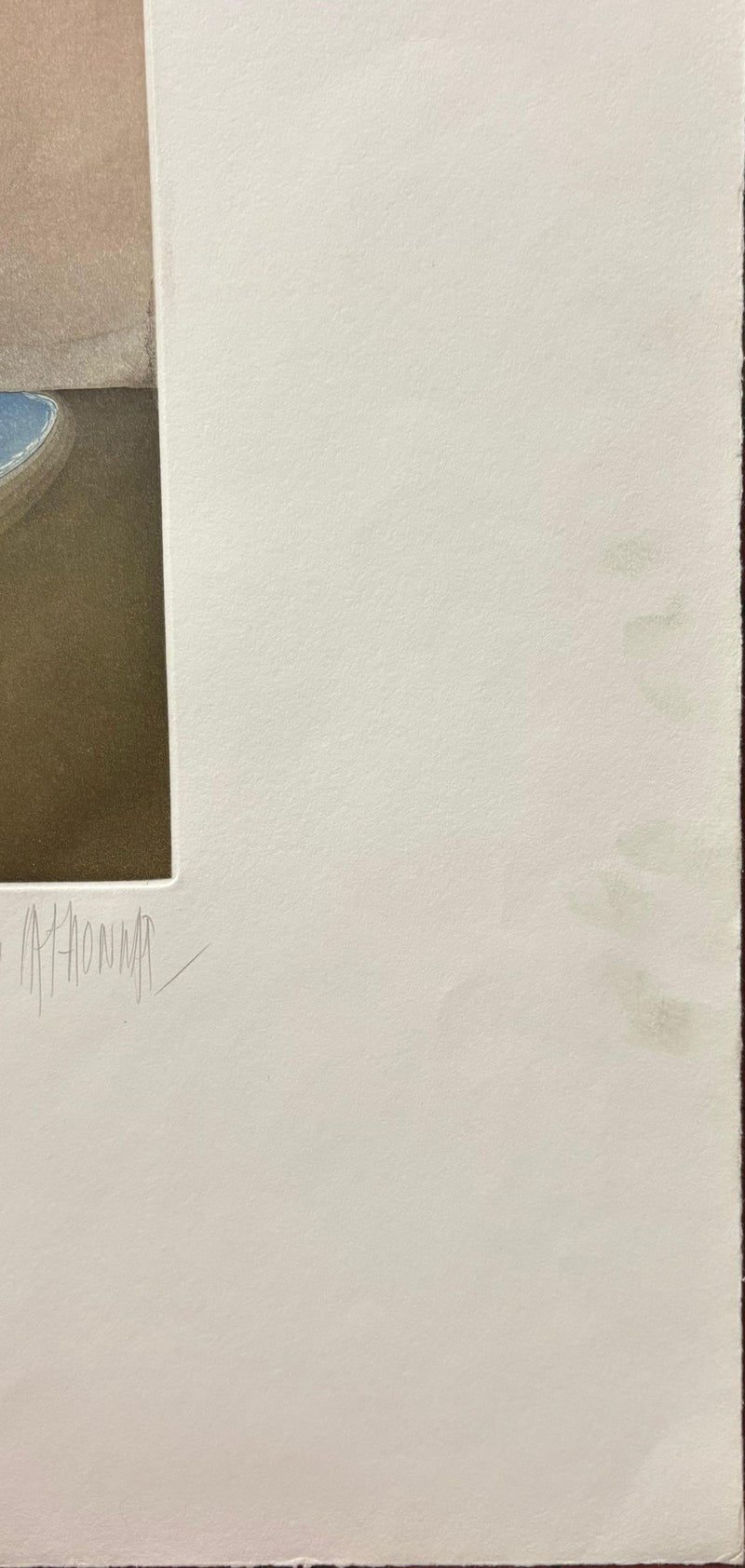 AP33 Michel MATHONNAT, Fourth song, Original signed engraving