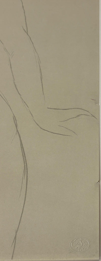 Afbr Amedeo MODIGLIANI: Naked man, Lithograph, 1959