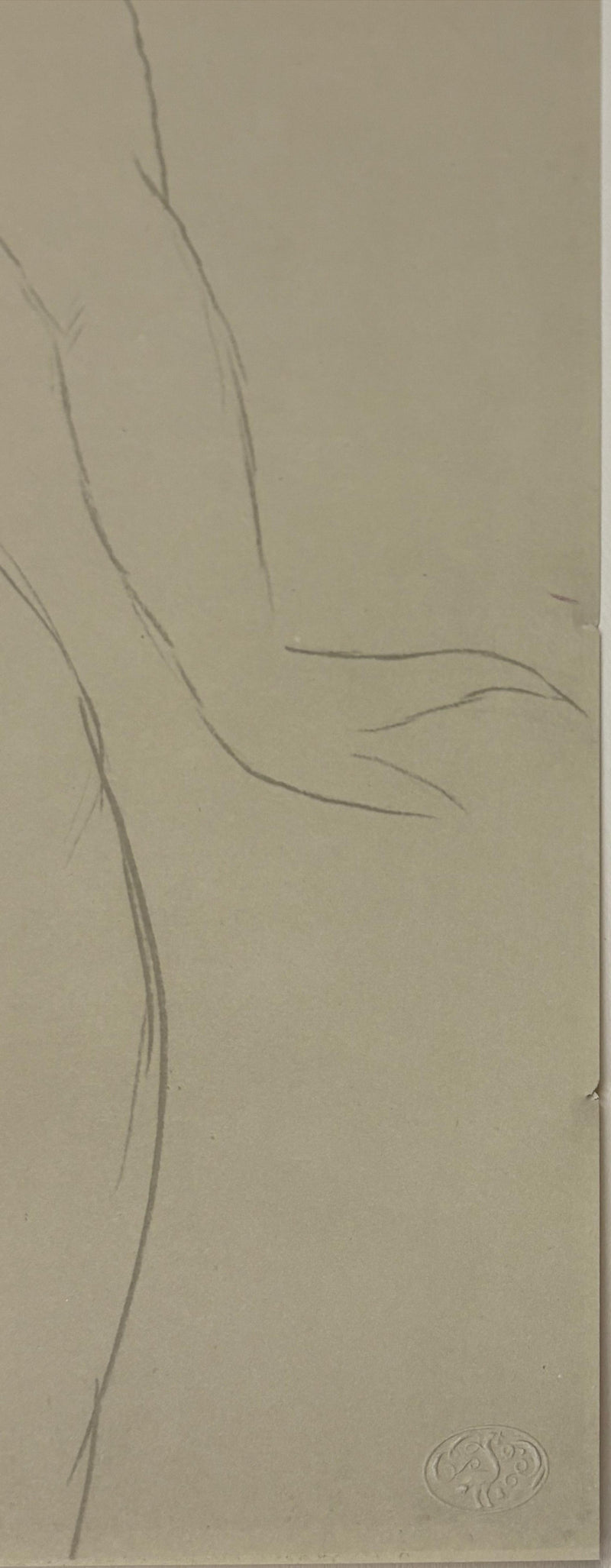 Afbr Amedeo MODIGLIANI: Naked man, Lithograph, 1959