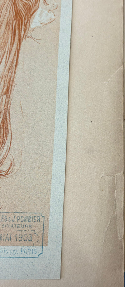 Alphonse MUCHA : Etude d'enfants, Lithographie originale