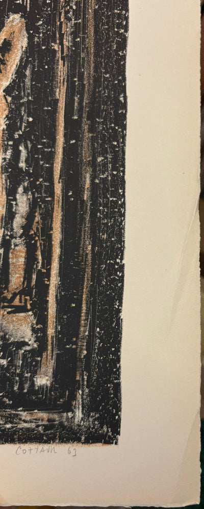 BT André COTTAVOZ: The hammam, Original Lithograph Signed and Numbered
