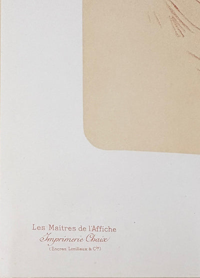 Jules CHERET : Jeune femme frivole, Lithographie originale signée