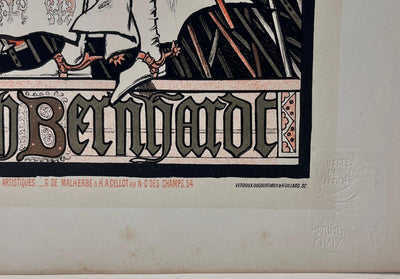 Eugène GRASSET : Jeanne d'Arc, Lithographie originale signée