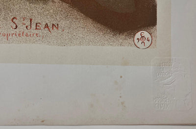 Étienne Adolphe MOREAU-NÉLATON : Saint-Jean du doigt, Lithographie originale signée