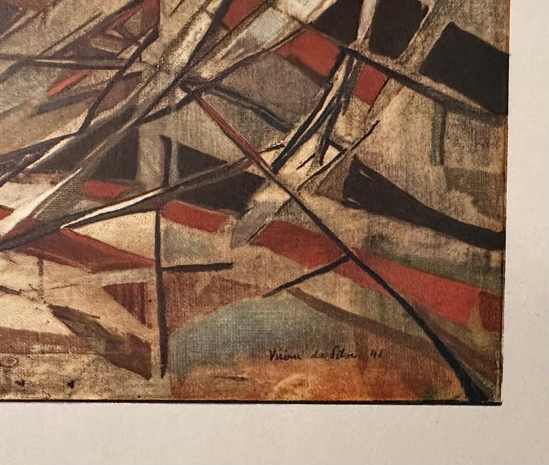 Maria Helena VIEIRA DA SILVA : La bataille des couteaux, Héliogravure signée