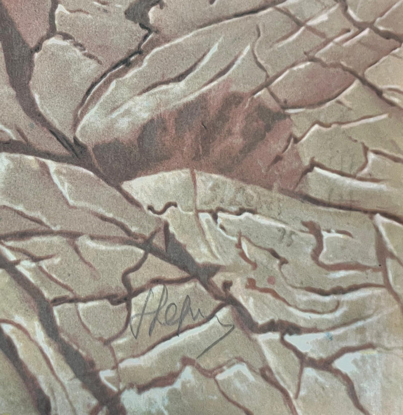 Stanislao LEPRI : Le cheval blanc, Sérigraphie originale signée