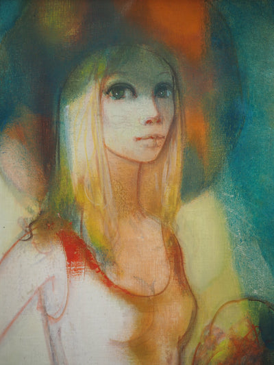 Jean-Baptiste VALADIE : Les deux soeurs, Huile sur toile signée
