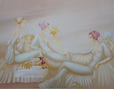 BT Philippe AUGE, Fruit bowl, Original signed lithograph