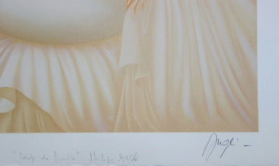 BT Philippe AUGE, Fruit bowl, Original signed lithograph