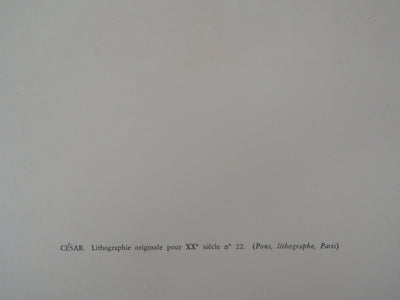 CESAR : Strates, Lithographie originale