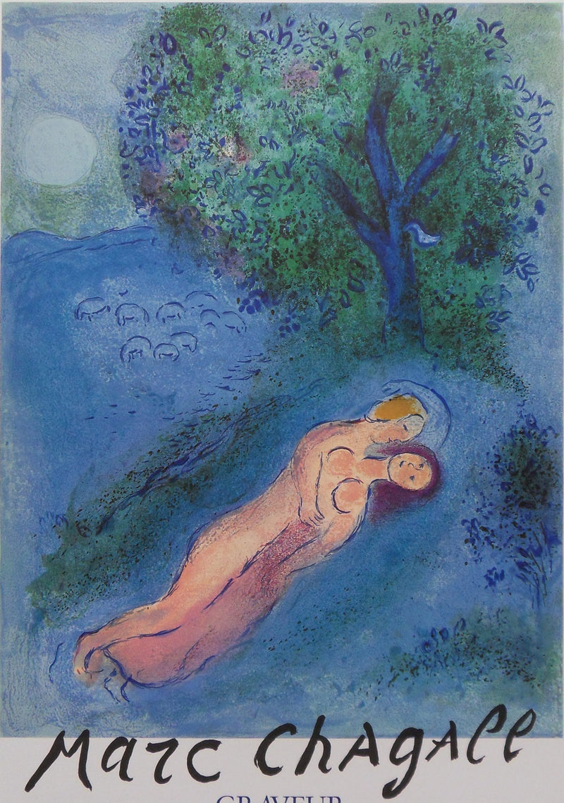 Marc CHAGALL : Daphnis et Chloé, Affiche originale (photo de détail 6) - Crédit photo : Galerie Art.Paris