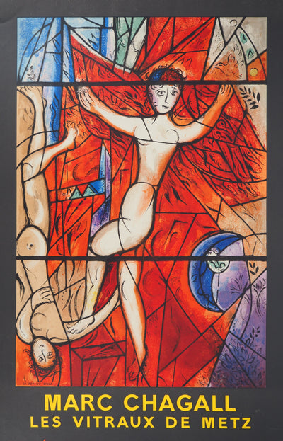 Marc CHAGALL : Vitraux de Metz, le songe de Jacob, Affiche originale (photo de détail 2) - Crédit photo : Galerie Art.Paris