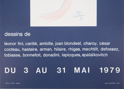 Jean COCTEAU : Céramiques, le baiser, Affiche originale (photo de détail 5) - Crédit photo : Galerie Art.Paris