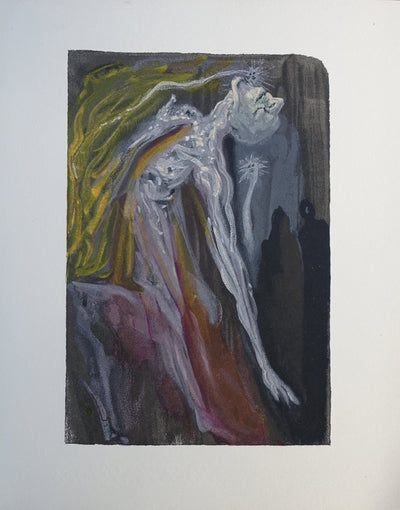 Salvador DALI : Divine Comédie, Enfer 9, Les furies, Gravure sur bois originale (vue générale) - Crédit photo : Galerie Art.Paris