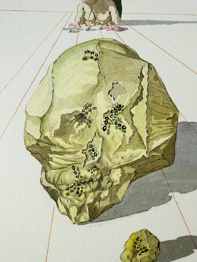 Salvador DALI : Divine Comédie, Enfer 23, Le supplice des hypocrites, Gravure sur bois originale (photo de détail 5) - Crédit photo : Galerie Art.Paris