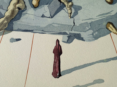 Salvador DALI : Divine Comédie, Enfer 26, Les habitants de Prato, Gravure sur bois originale (photo de détail 3) - Crédit photo : Galerie Art.Paris