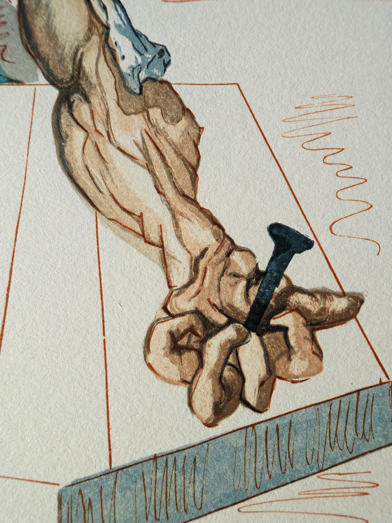 Salvador DALI : Divine Comédie, Enfer 29, Les falsificateurs, Gravure sur bois originale (photo de détail 6) - Crédit photo : Galerie Art.Paris