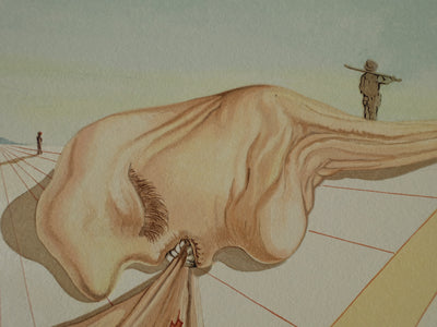 Salvador DALI : Divine Comédie, Enfer 30, Les hommes qui s'entre dévorent, Gravure sur bois originale (photo de détail 4) - Crédit photo : Galerie Art.Paris