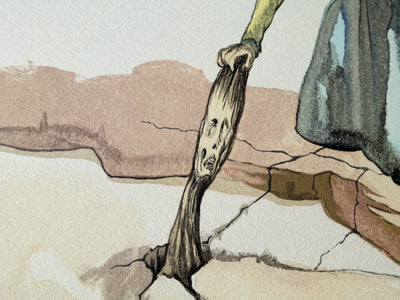 Salvador DALI : Divine Comédie, Enfer 32, Les traitres envers leur patrie, Gravure sur bois originale (photo de détail 3) - Crédit photo : Galerie Art.Paris