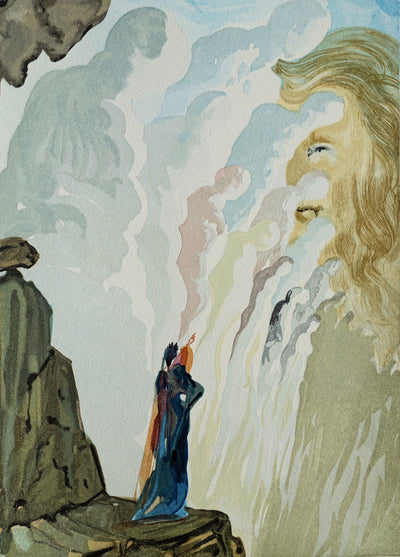 Salvador DALI : Divine Comédie, Purgatoire 12, La beauté des sculptures, Gravure sur bois originale (photo de détail 2) - Crédit photo : Galerie Art.Paris