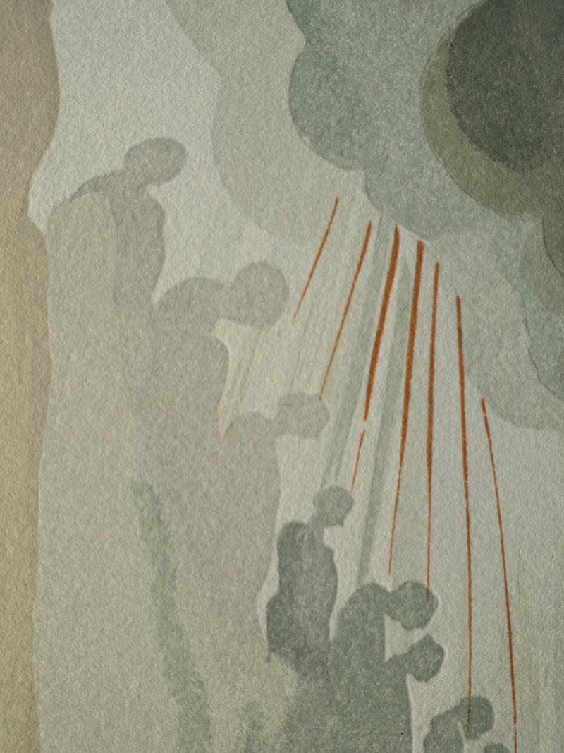 Salvador DALI : Divine Comédie, Purgatoire 13, La seconde corniche, Gravure sur bois originale (photo de détail 5) - Crédit photo : Galerie Art.Paris