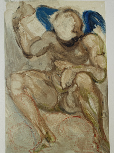 Salvador DALI : Divine Comédie, Purgatoire 15, L'envie, Gravure sur bois originale (photo de détail 2) - Crédit photo : Galerie Art.Paris
