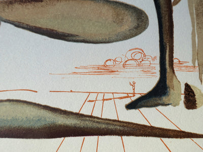 Salvador DALI : Divine Comédie, Purgatoire 22, La prodigalité, Gravure sur bois originale (photo de détail 3) - Crédit photo : Galerie Art.Paris