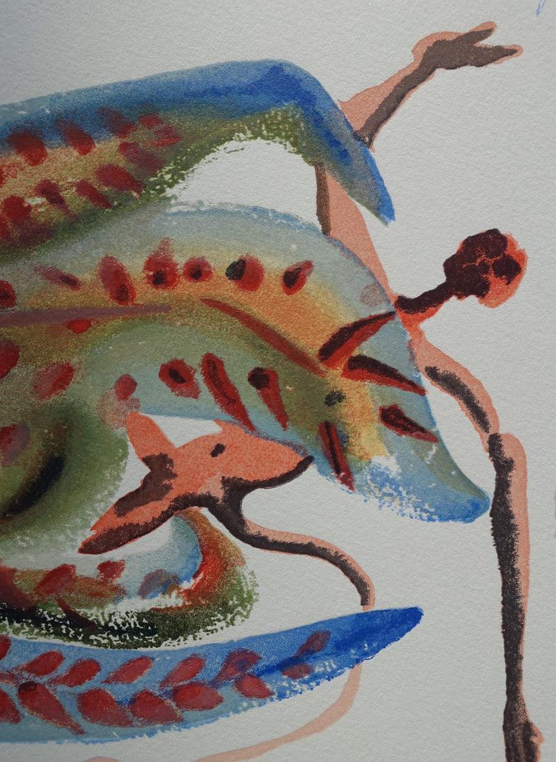 Salvador DALI : Divine Comédie, Purgatoire 23, La gourmandise, Gravure sur bois originale (photo de détail 3) - Crédit photo : Galerie Art.Paris
