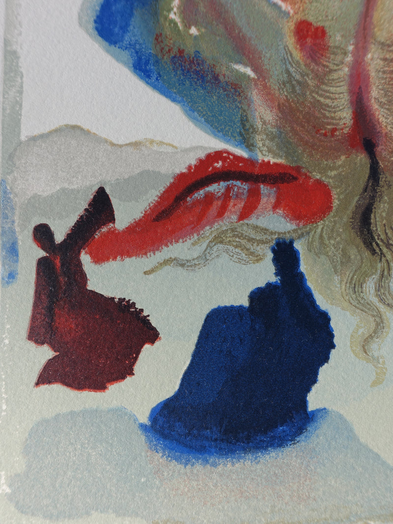 Salvador DALI : Divine Comédie, Purgatoire 23, La gourmandise, Gravure sur bois originale (photo de détail 5) - Crédit photo : Galerie Art.Paris