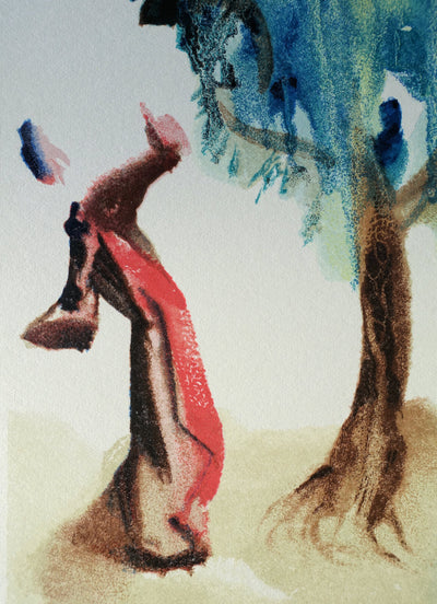 Salvador DALI : Divine Comédie, Purgatoire 24, L'arbre du châtiment, Gravure sur bois originale (photo de détail 3) - Crédit photo : Galerie Art.Paris