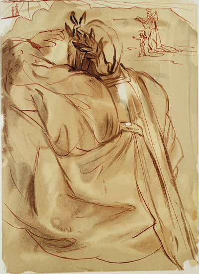 Salvador DALI : Divine Comédie, Purgatoire 30, L'annonce d'un grand événement, Gravure sur bois originale (photo de détail 2) - Crédit photo : Galerie Art.Paris