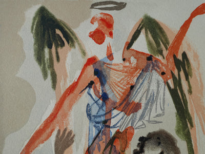 Salvador DALI : Divine Comédie, Purgatoire 32, La confession de Dante, Gravure sur bois originale (photo de détail 3) - Crédit photo : Galerie Art.Paris