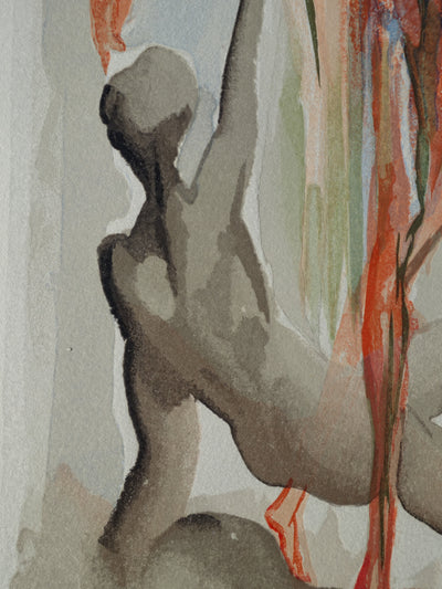 Salvador DALI : Divine Comédie, Purgatoire 32, La confession de Dante, Gravure sur bois originale (photo de détail 5) - Crédit photo : Galerie Art.Paris