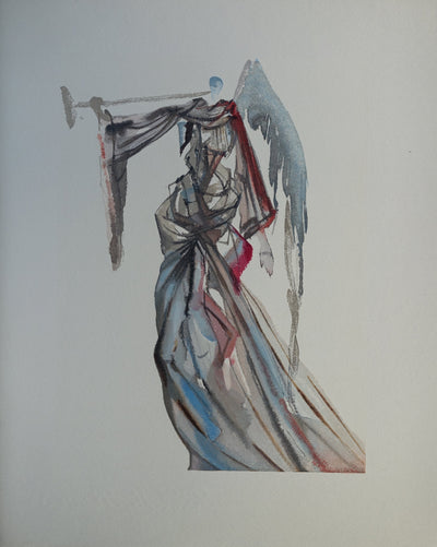 Salvador DALI : Divine Comédie, Paradis 10, L'ange du soleil, Gravure sur bois originale (vue générale) - Crédit photo : Galerie Art.Paris