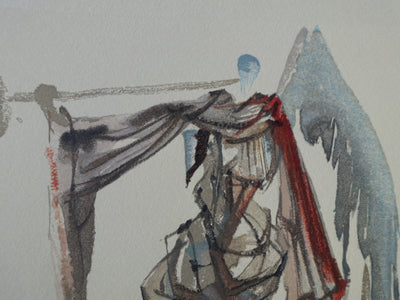 Salvador DALI : Divine Comédie, Paradis 10, L'ange du soleil, Gravure sur bois originale (photo de détail 3) - Crédit photo : Galerie Art.Paris