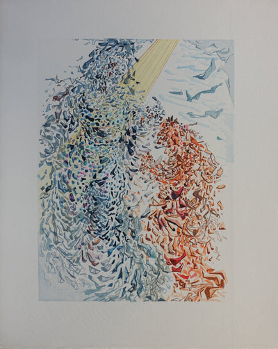Salvador DALI : Divine Comédie, Paradis 11, Opposition, Gravure sur bois originale (vue générale) - Crédit photo : Galerie Art.Paris