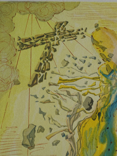 Salvador DALI : Divine Comédie, Paradis 12, L'éclat des corps glorieux, Gravure sur bois originale (photo de détail 3) - Crédit photo : Galerie Art.Paris