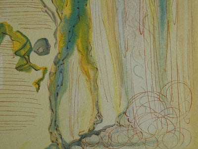 Salvador DALI : Divine Comédie, Paradis 12, L'éclat des corps glorieux, Gravure sur bois originale (photo de détail 5) - Crédit photo : Galerie Art.Paris