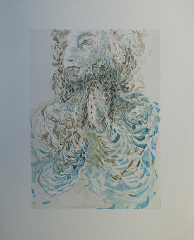 Salvador DALI : Divine Comédie, Paradis 17, La prescience divine, Gravure sur bois originale (vue générale) - Crédit photo : Galerie Art.Paris
