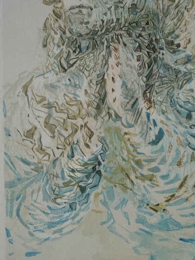 Salvador DALI : Divine Comédie, Paradis 17, La prescience divine, Gravure sur bois originale (photo de détail 4) - Crédit photo : Galerie Art.Paris