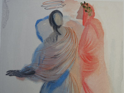 Salvador DALI : Divine Comédie, Paradis 18, La splendeur de Béatrice, Gravure sur bois originale (photo de détail 5) - Crédit photo : Galerie Art.Paris