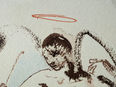 Salvador DALI : Divine Comédie, Paradis 31, L'Archange Gabriel, Gravure sur bois originale (photo de détail 5) - Crédit photo : Galerie Art.Paris