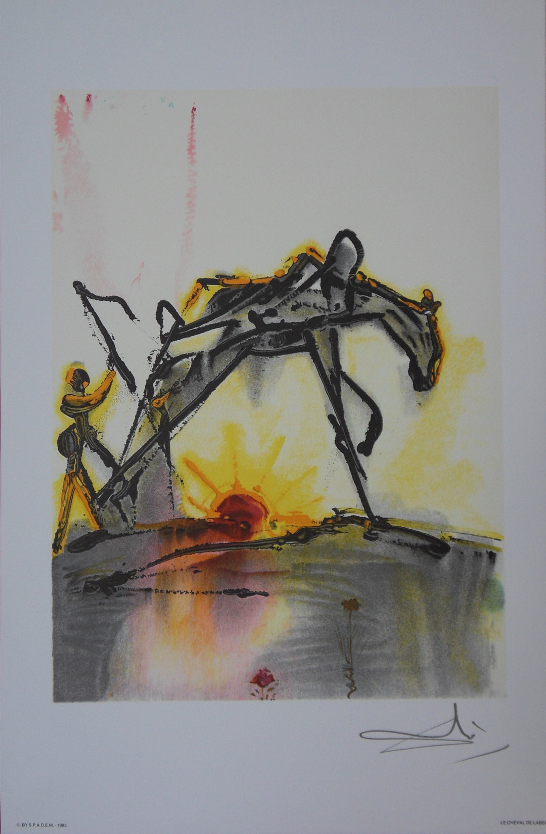 Salvador DALI: Horses, The Work Horse, Original Lithograph – art.paris