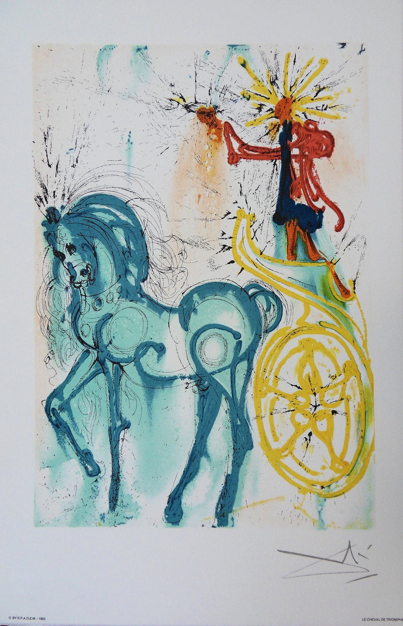 Salvador DALI : Les Chevaux daliniens, Série de 18 Lithographies originales signées