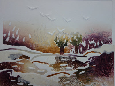 BT Francis MEAN: Flowery Valley, Original signierter Kupferstich