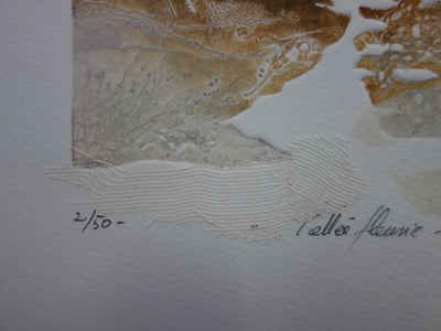 BT Francis MEAN: Flowery Valley, Original signierter Kupferstich