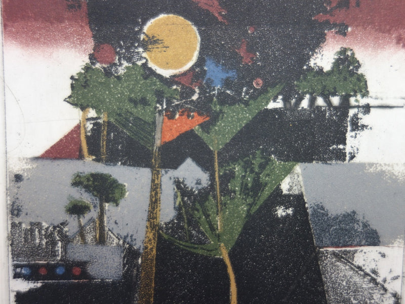Tuvia BEERI : Carré noir, Gravure originale signée